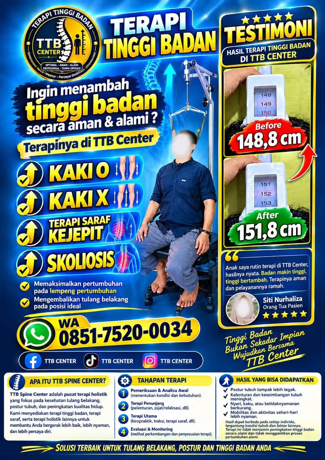Konsultasi pasien TTB Spine Center